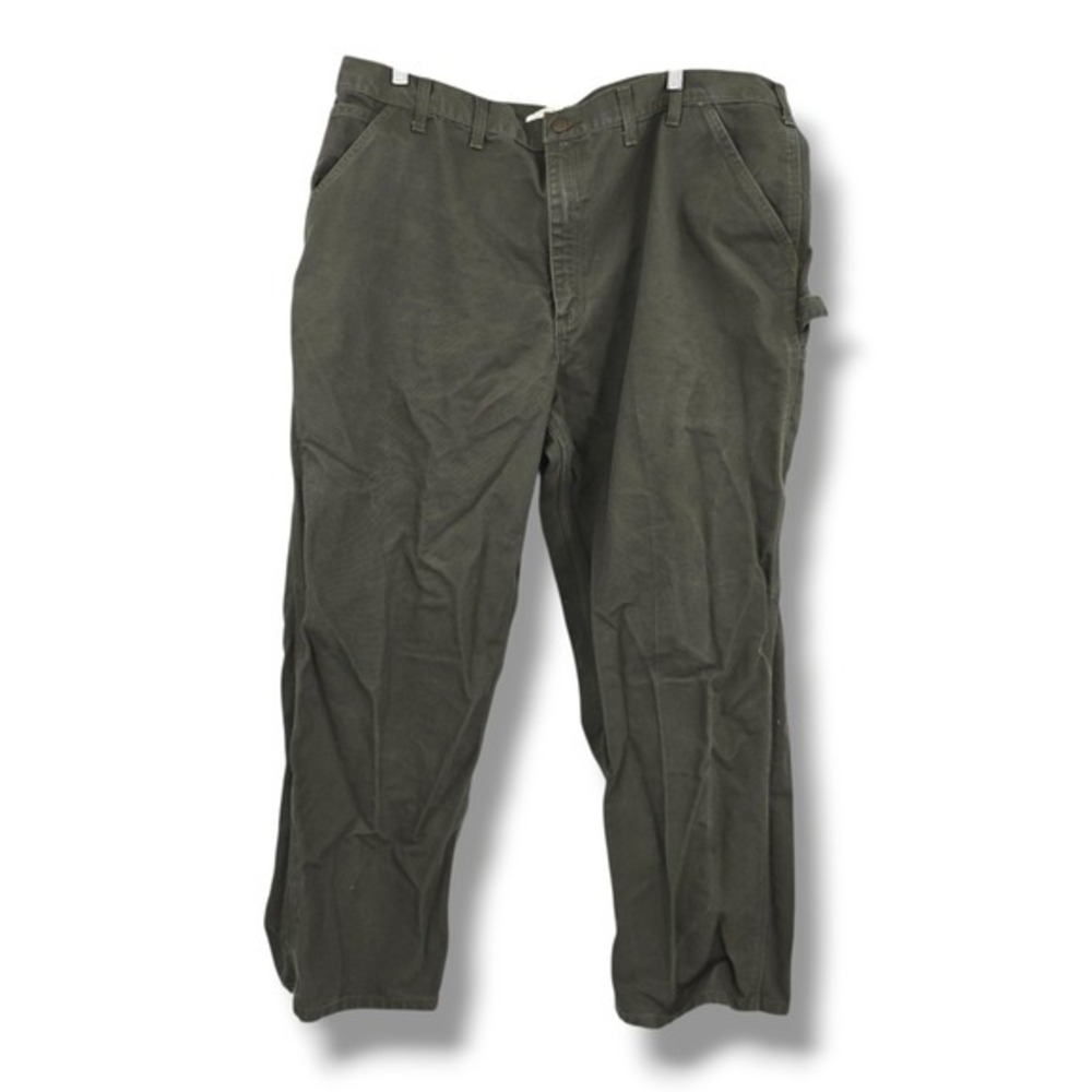 Carhartt B11 MOS‎ Dungaree Fit Work Pants Mens 44x30 Green Cotton Carpenter